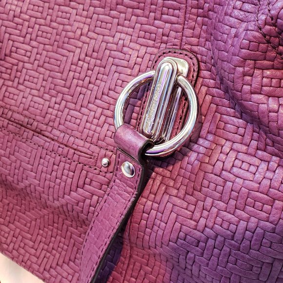 NWT Leather Mulberry B. Makowsky Satchel - Picture 5 of 10